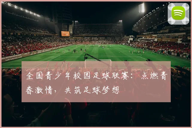 全国青少年校园足球联赛:点燃青春激情,共筑足球梦想